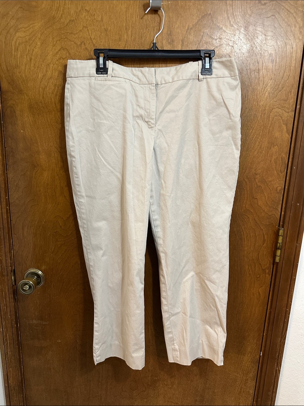 Talbots Khaki Straight-Leg Women's Ankle Pants